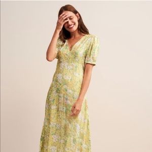 Rouje Linette Dress Green Floral Size 34